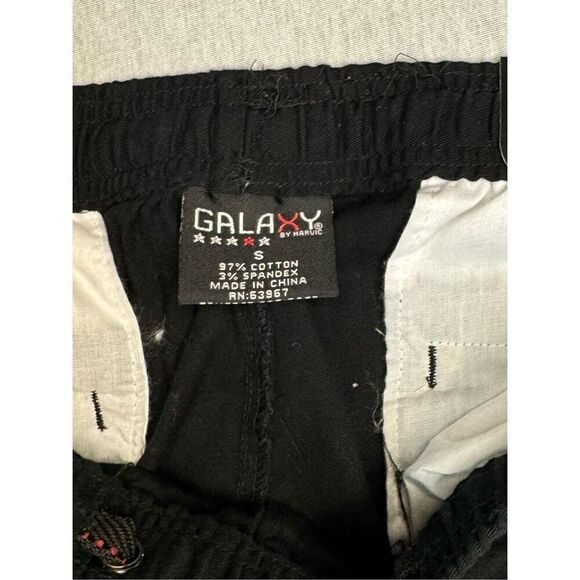Galaxy Men's Black Cargo Pants- Cargo Joggers Black Size Small - Picture 3 of 8